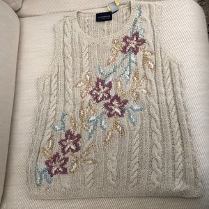 Liz Claiborne Lizsport Oatmeal Knit Top